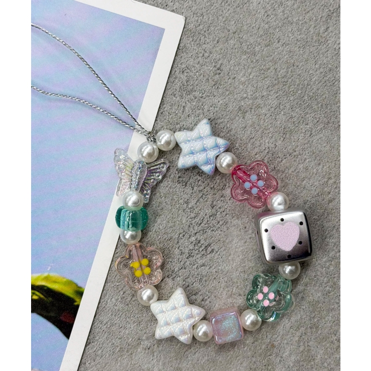 柄6 | ちびビーズストラップキーホルダーA | WEGO【WOMEN】