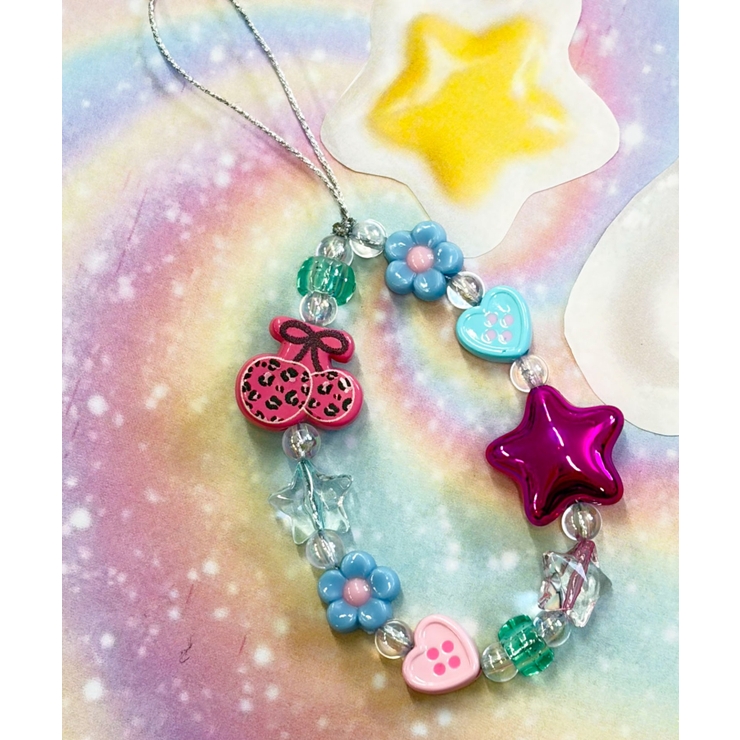 柄7 | ちびビーズストラップキーホルダーA | WEGO【WOMEN】