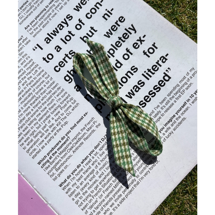 グリーン | 【WC】チェックリボンヘアピン | WEGO【WOMEN】