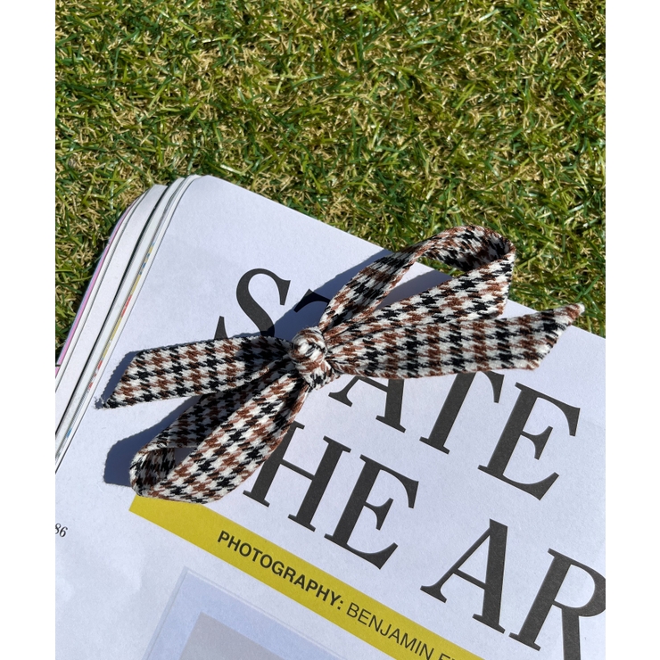 ブラック | 【WC】チェックリボンヘアピン | WEGO【WOMEN】