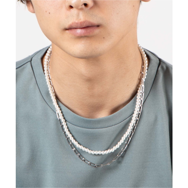 WEB限定】チェーンコンビパールネックレス[品番：WG010078764]｜WEGO