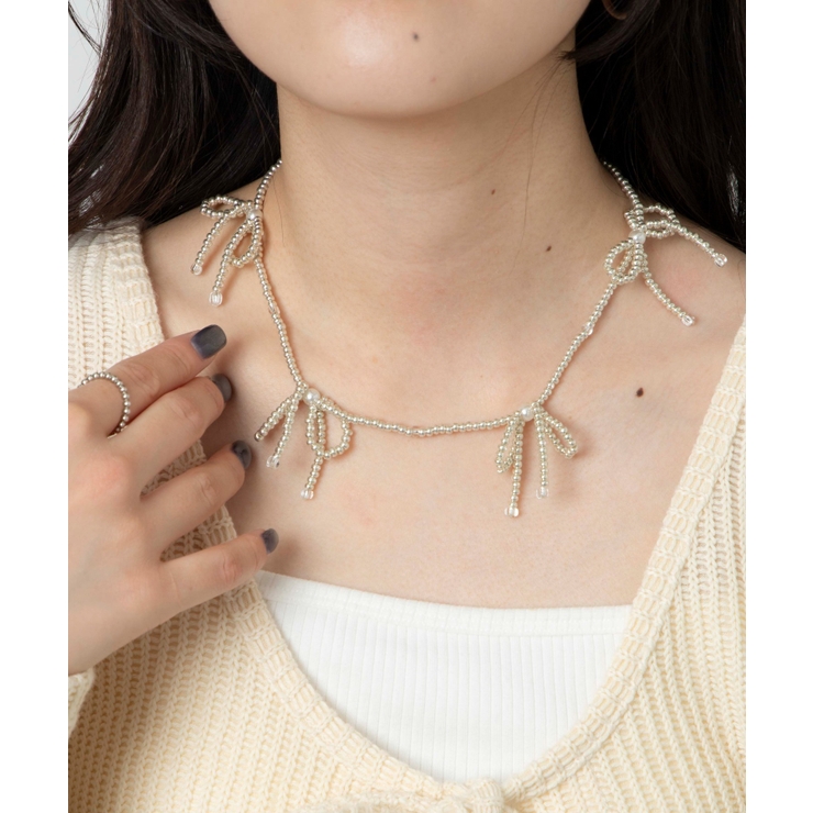 Lビーズリボンネックレス レディース 秋 | WEGO【WOMEN】 | 詳細画像9 