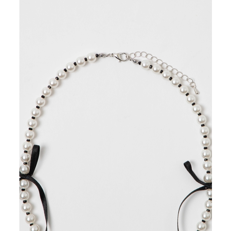 Lパールサテンリボンネックレス[品番：WG010090022]｜WEGO【WOMEN