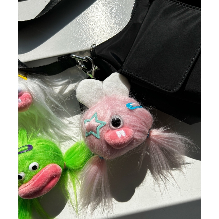 ♡kr2hkr♡　ふわコロショルダー　ユキエモン3点セット コギャルモンスターぬいキーホルダー[品番：WG010090043]｜WEGO