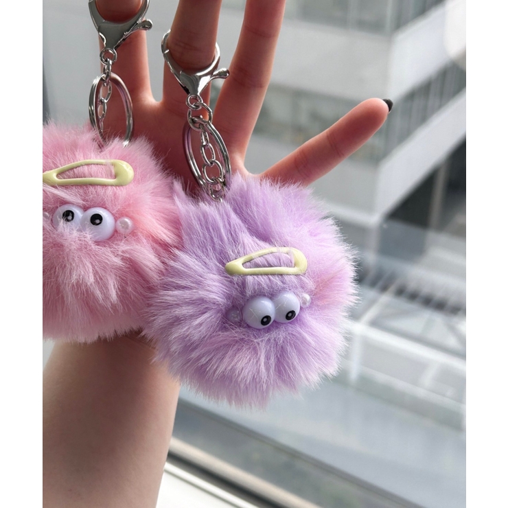 パープル | フワフワモンスターぬいキーホルダー | WEGO【WOMEN】
