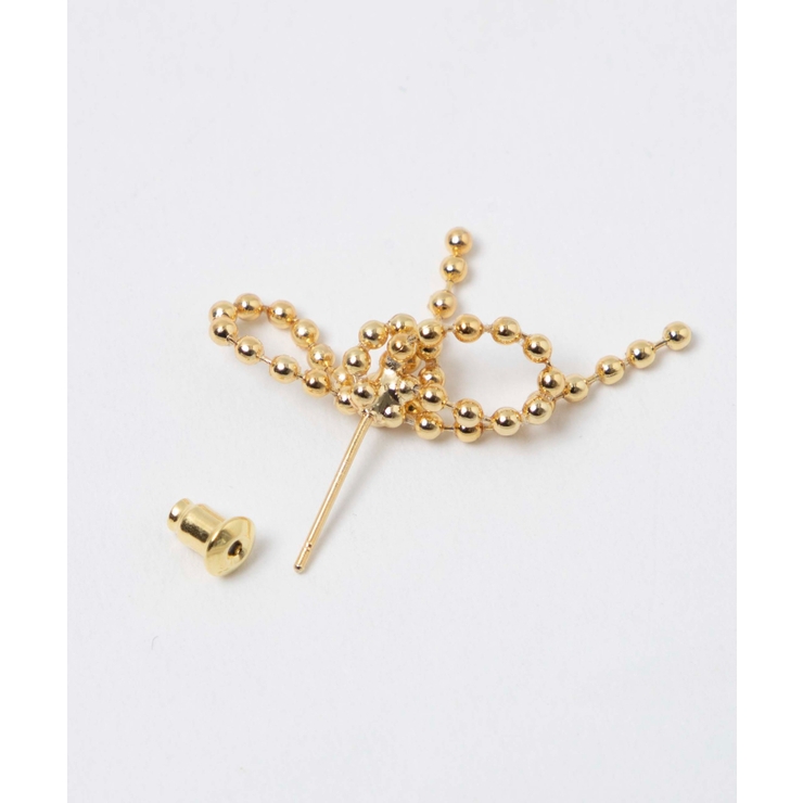 Lボールチェーンリボンピアス | WEGO【WOMEN】 | 詳細画像4 