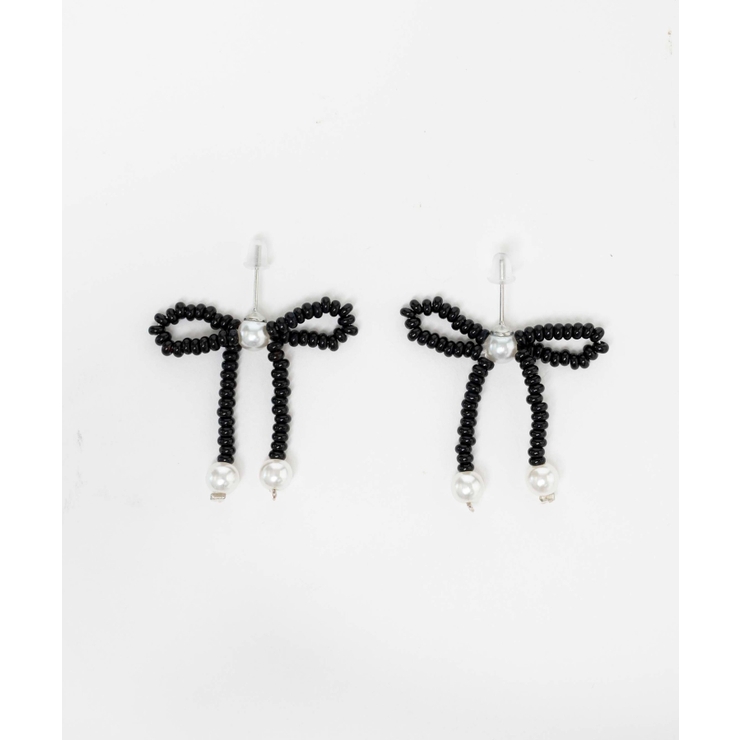 Lビーズリボンピアス | WEGO【WOMEN】 | 詳細画像2 