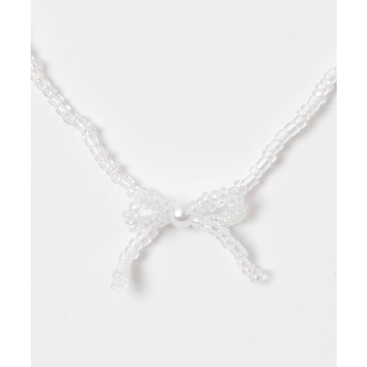 Lカラービーズリボンネックレス[品番：WG010090546]｜WEGO【WOMEN