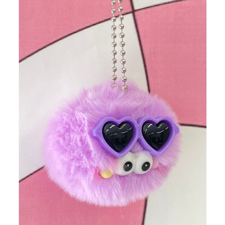 ミニサングラスモンスターぬいぐるみキーホルダー[品番