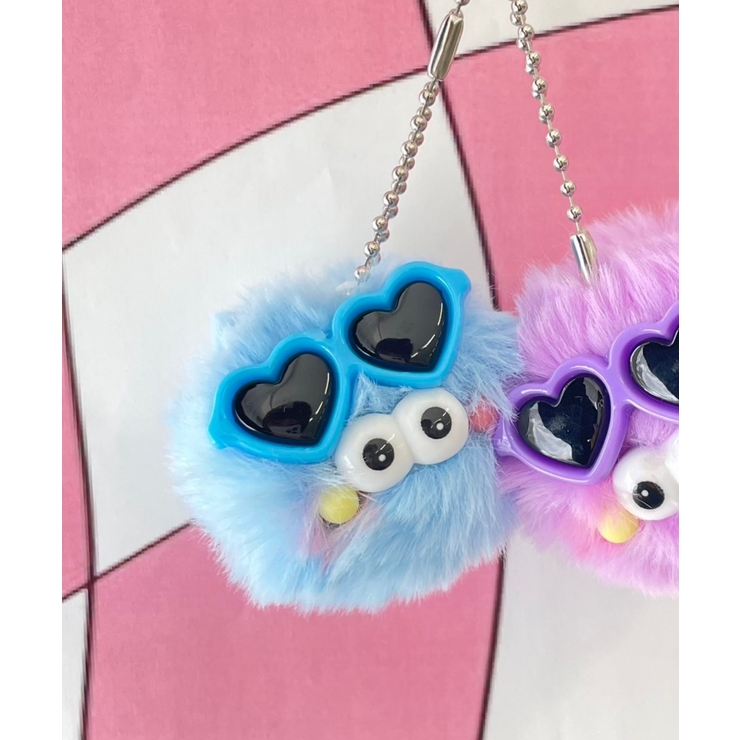 ミニサングラスモンスターぬいぐるみキーホルダー[品番