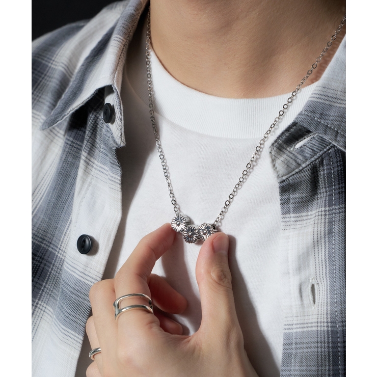 M立体モチーフ3連ネックレス | WEGO【MEN】 | 詳細画像6 