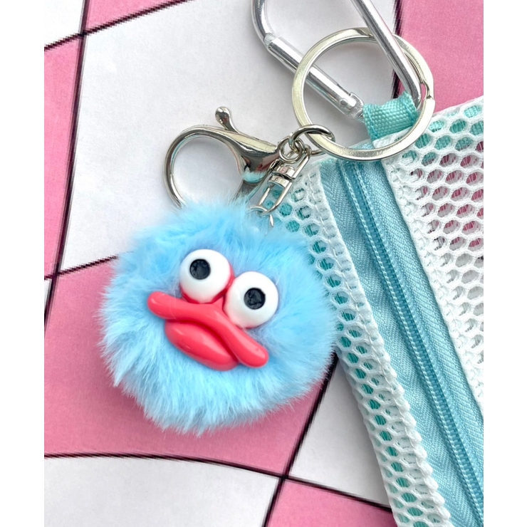 ブルー | ミニくわくわモンスターぬいぐるみキーホルダー | WEGO【WOMEN】