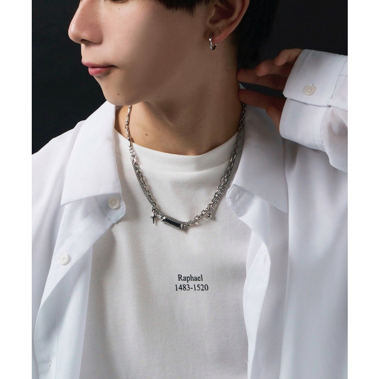 お歳暮・冬ギフト 特集2024 通販  MモチーフMIXチェーンネックレス[品番：WG010092123]｜WEGO【MEN アクセサリー