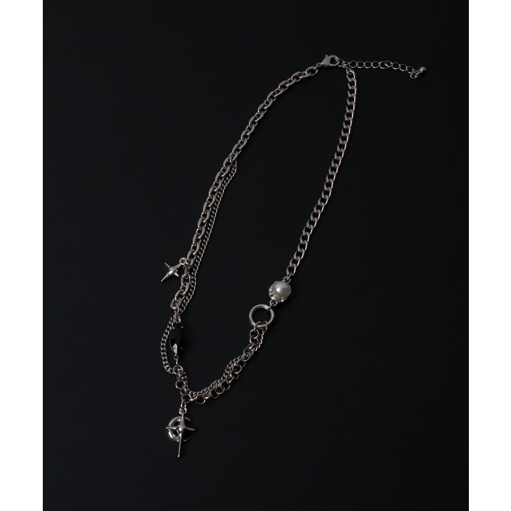 MモチーフMIXチェーンネックレス | WEGO【MEN】 | 詳細画像2 