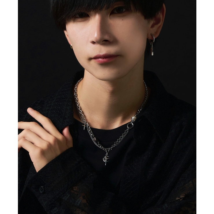 MモチーフMIXチェーンネックレス | WEGO【MEN】 | 詳細画像5 