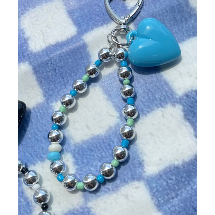 ハートメタルビーズキーホルダー | WEGO【WOMEN】 | 詳細画像1 