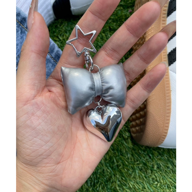 Vintage MEXICO SILVER 925 リボン＆ハートピアス Vintage MEXICO SILVER 925 リボン＆ハートピアス