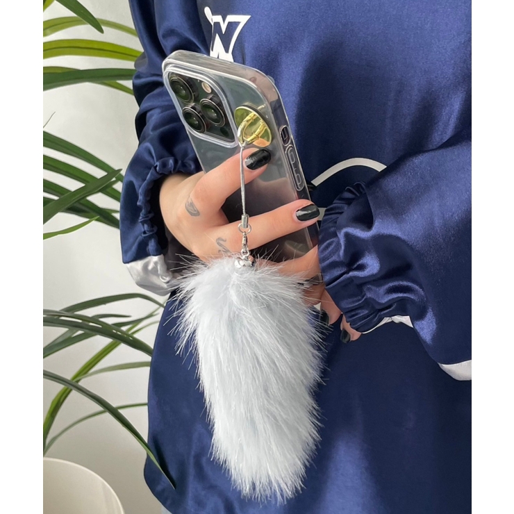 ブルー | ミニファーしっぽキーホルダー | WEGO【WOMEN】