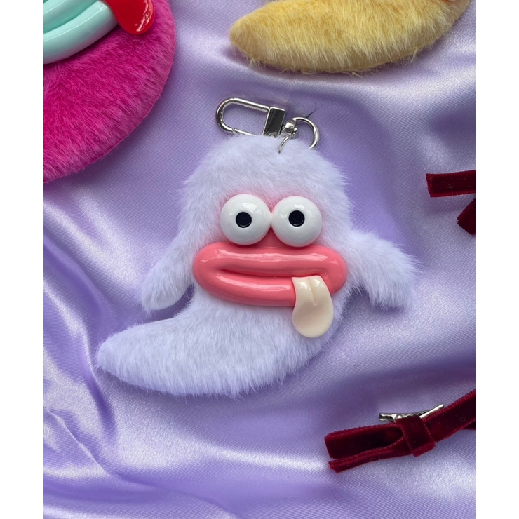ミニぺろりんモンスターぬいぐるみキーホルダー[品番：WG010092471
