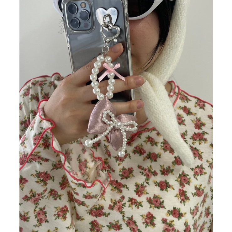 ダブルパールリボンキーホルダー[品番：WG010092555]｜WEGO【WOMEN