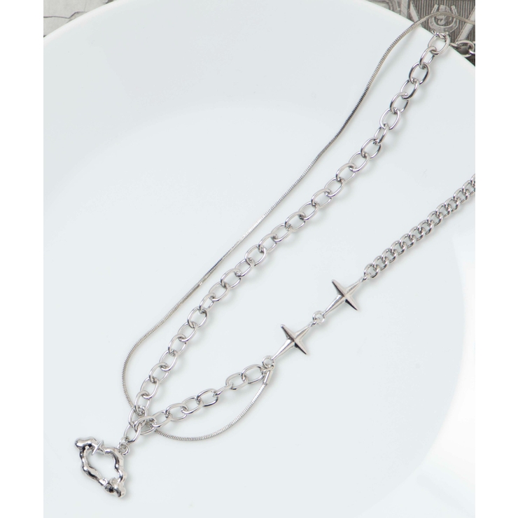 シルバー | Lクモモチーフネックレス | WEGO【WOMEN】