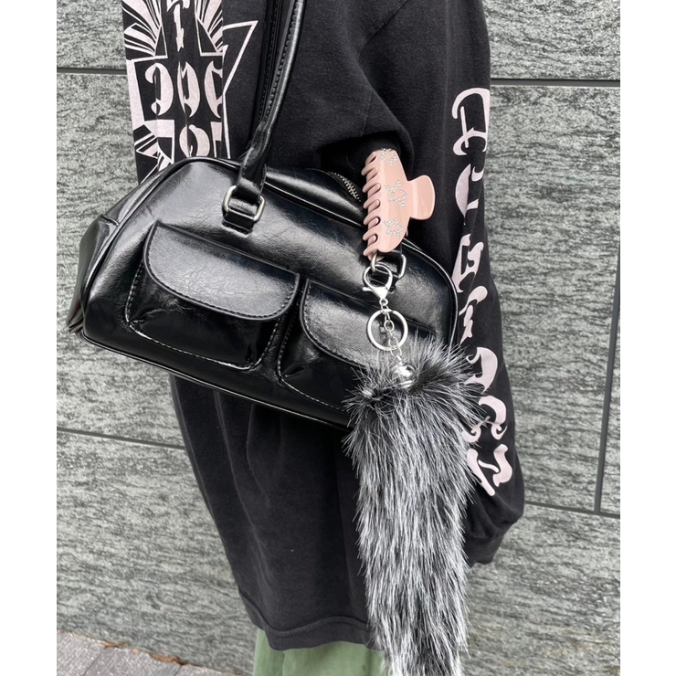 柄10 | 総柄しっぽキーホルダー | WEGO【WOMEN】