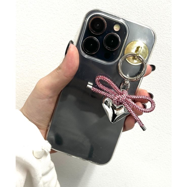 ハート＆リボンのキラキラキーホルダー♡ キラキラリボンハートキーホルダー[品番：WG010092759]｜WEGO【WOMEN