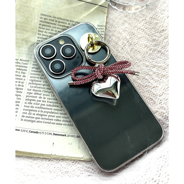 キラキラリボンハートキーホルダー[品番：WG010092759]｜WEGO【WOMEN