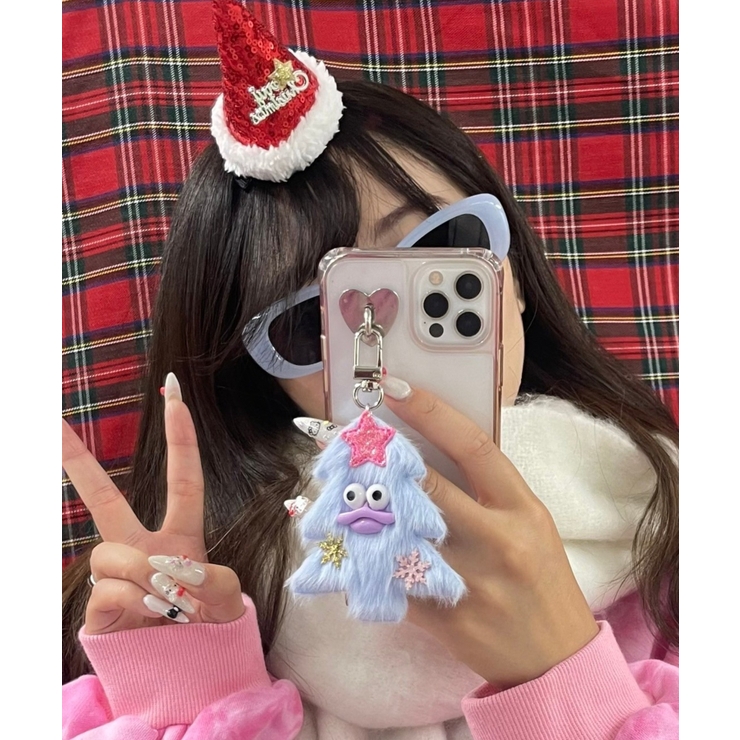 ミニキラリンツリーモンスターぬいぐるみキーホルダー[品番