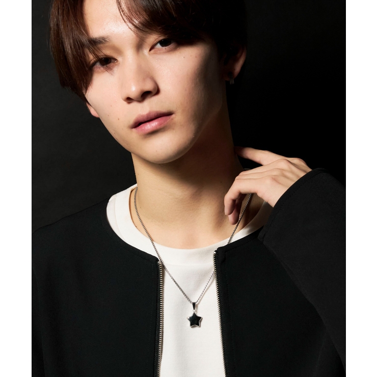 MプックリモチーフネックレスST | WEGO【MEN】 | 詳細画像1 