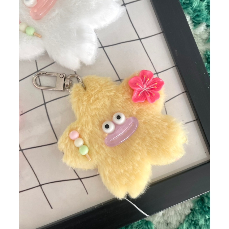 ♡kr2hkr♡　ふわコロショルダー　ユキエモン3点セット チェリブロモンスターぬいぐるみキーホルダー[品番：WG010093272