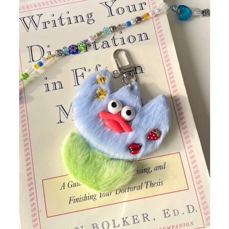 ラブリーチューリップモンスターぬいぐるみキーホルダー[品番