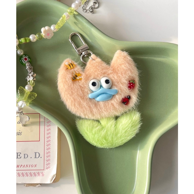 イエロー ポロシャツ ロゴ キーホルダー （セール】 ロゴ刺繍