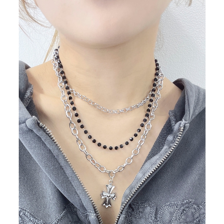 L3連クロスネックレス | WEGO【WOMEN】 | 詳細画像1 