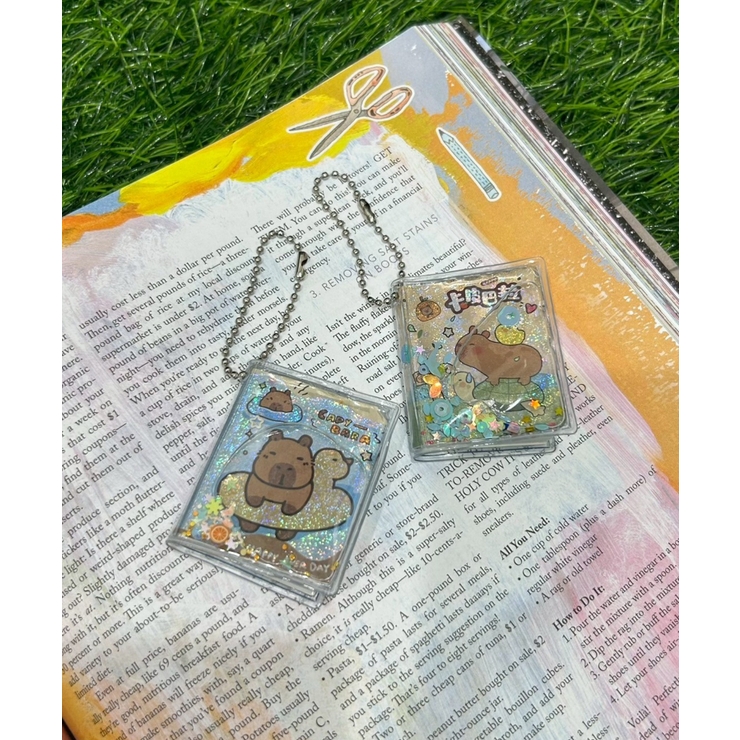 柄4 | ボールチェーン付きカピバラステッカーメモ | WEGO【WOMEN】