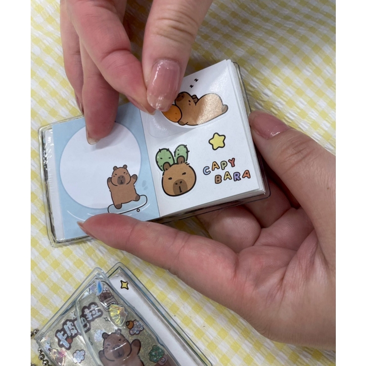 ボールチェーン付きカピバラステッカーメモ | WEGO【WOMEN】 | 詳細画像4 
