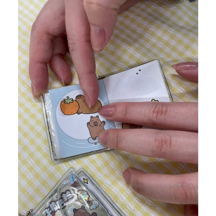 ボールチェーン付きカピバラステッカーメモ | WEGO【WOMEN】 | 詳細画像6 