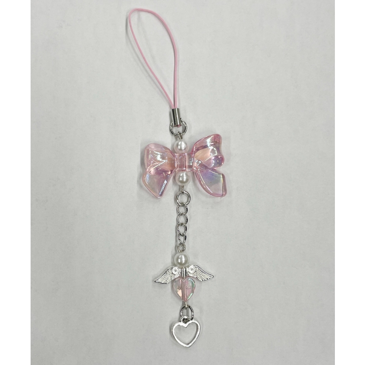 ピンク | クリアリボンエンジェルキーホルダー | WEGO【WOMEN】