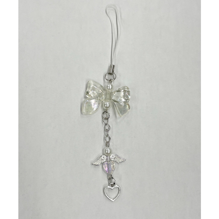 ホワイト | クリアリボンエンジェルキーホルダー | WEGO【WOMEN】