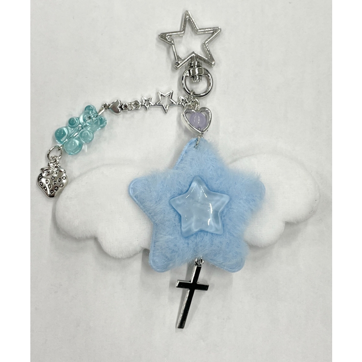 ブルー | ダブルスターエンジェルキーホルダー | WEGO【WOMEN】