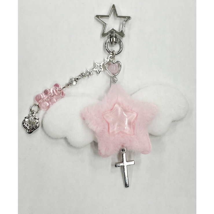 ピンク | ダブルスターエンジェルキーホルダー | WEGO【WOMEN】