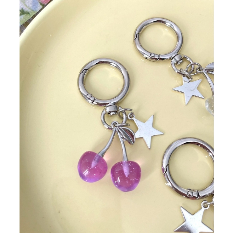 ライトパープル | カラークリアチェリーキーホルダー | WEGO【WOMEN】