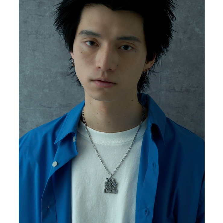 Mラメストーンモチーフネックレス | WEGO【MEN】 | 詳細画像9 
