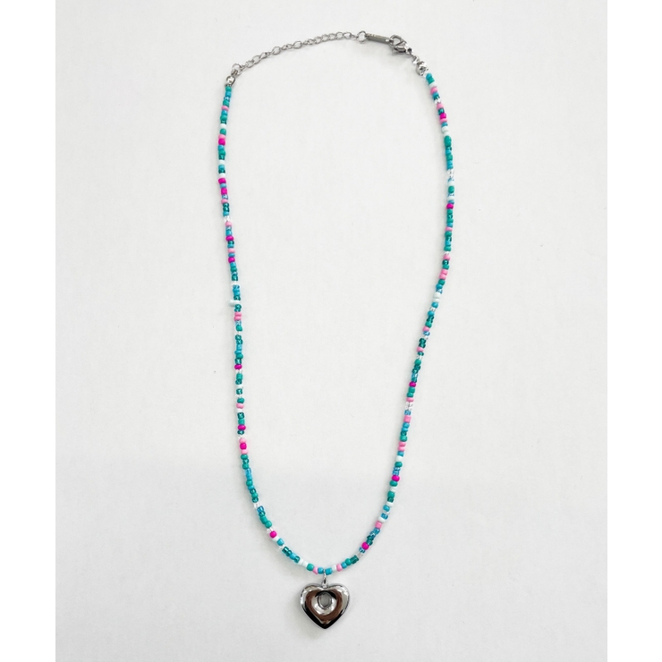 柄1 | Lカラービーズハートネックレス | WEGO【WOMEN】