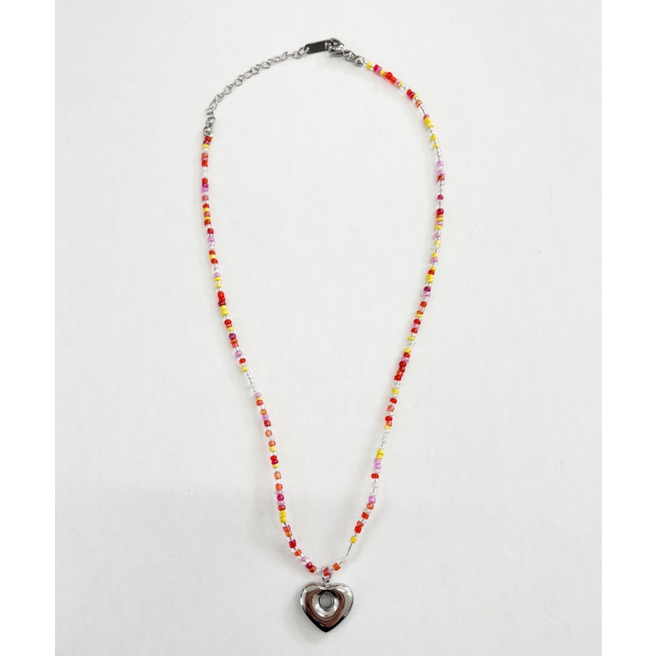 柄3 | Lカラービーズハートネックレス | WEGO【WOMEN】