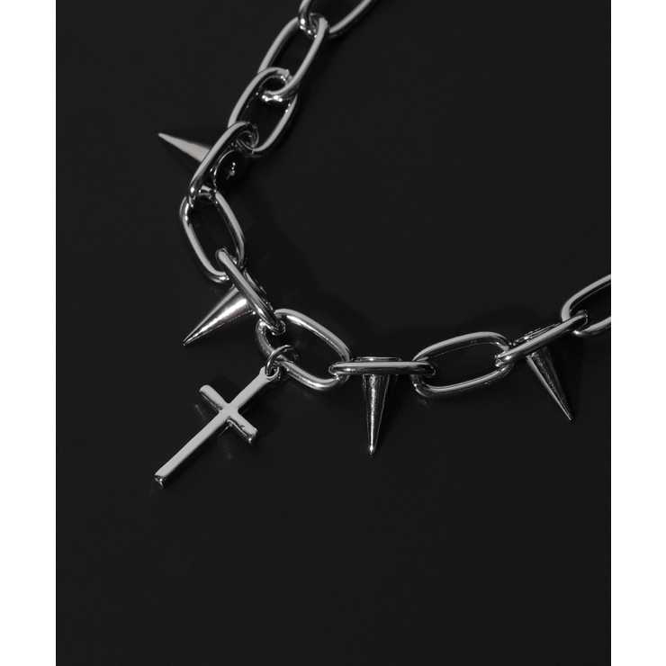 Mスタッズモチーフネックレス | WEGO【MEN】 | 詳細画像2 