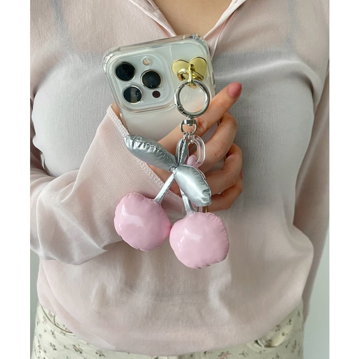 ライトピンク | BIGチェリーチェーンキーホルダー | WEGO【WOMEN】