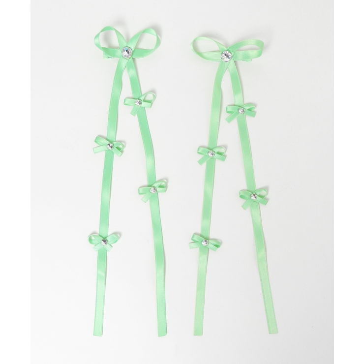ビジューポイントリボンヘアクリップ2P | WEGO【WOMEN】 | 詳細画像1 
