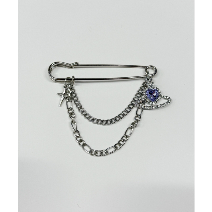 Lメタルチェーンマルチブローチ | WEGO【WOMEN】 | 詳細画像1 