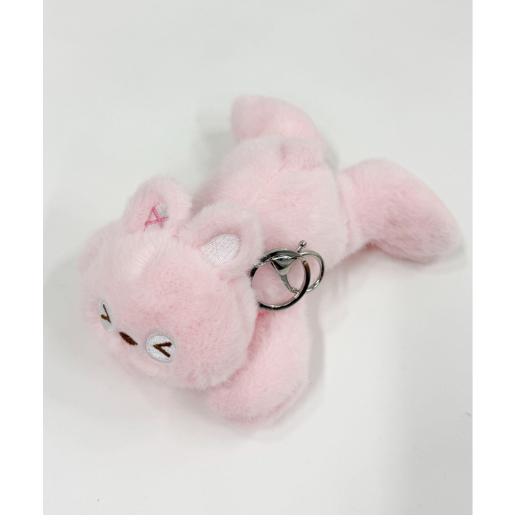 ピンク | 寝そべりアニマルぬいぐるみキーホルダー | WEGO【WOMEN】